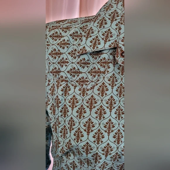 Rockies western pearlized snap button shirt size med - Picture 6 of 8